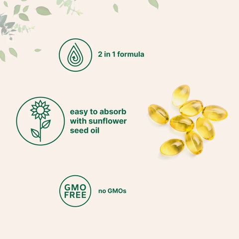 Vitamin D3 K2 300 Softgels 5000IU