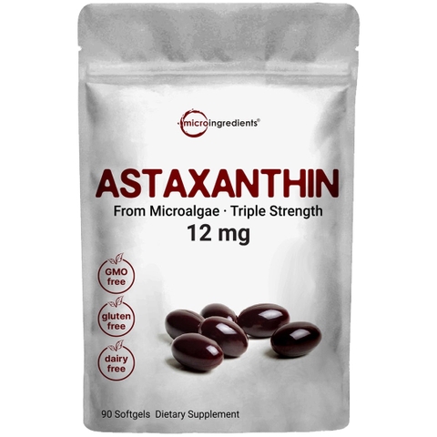 Astaxanthin 12mg, 90 softgels