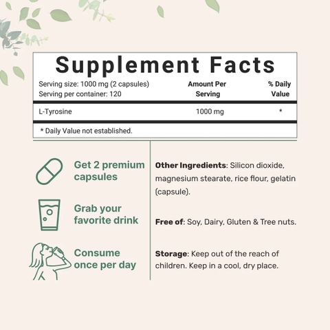Premium L-Tyrosine Capsules