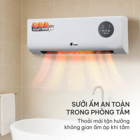 Máy sưởi gốm treo tường Yoake YK-HT202