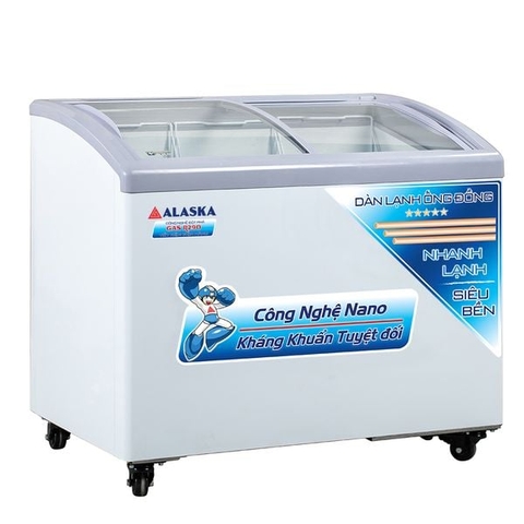Tủ Đông Kính Cong Alaska Inverter KC210CI-401YCI