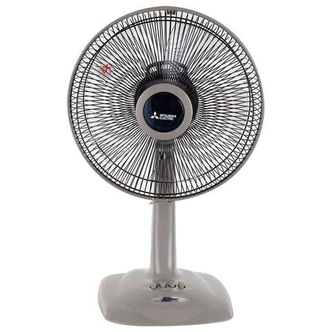 Quạt bàn Mitsubishi Electric 5 cánh D12-GV SF -GY xám nhạt 38W