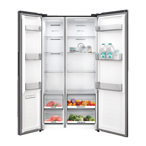 Tủ lạnh Hisense Inverter Side by side 544 lít RS708N4EBN