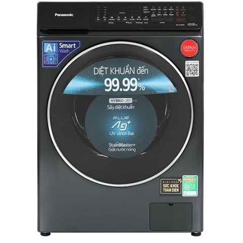 Máy giặt Panasonic Inverter giặt 10.5 kg - sấy tiện ích 2 kg NA-V105FR1BV