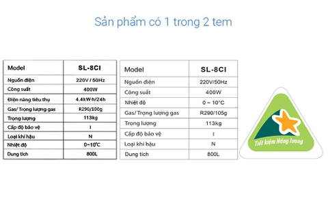 Tủ Mát Alaska Inverter 800 Lít SL-8CI