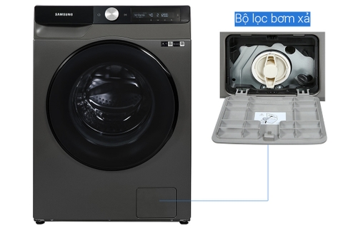 Máy giặt lồng ngang Samsung AI Inverter 11Kg+sấy 7Kg WD11T734DBX/SV