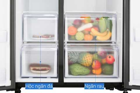 Tủ lạnh Samsung Inverter 655 lít RS62R5001B4/SV