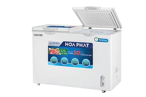 Tủ đông Hòa Phát Inverter HCFI 506S2Đ2, tủ mini 2 ngăn 205L