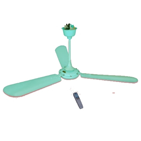 Quạt trần Vinawind QT-1400X 3 cánh nhôm xanh, có điều khiển từ xa
