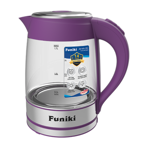Ấm siêu tốc thủy tinh 1,8 lít Funiki HKT5239