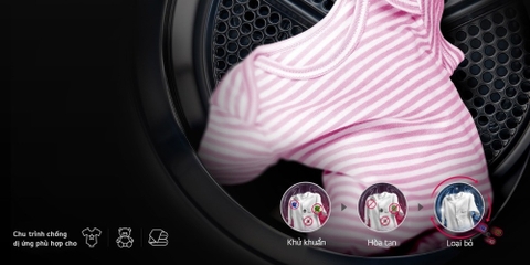Máy sấy bơm nhiệt LG 9 kg RB09NHP5O