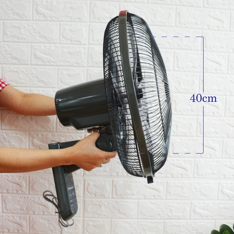 Quạt treo tường Vinawind QTT400X-PN sải cánh 400 (Có điều khiển)