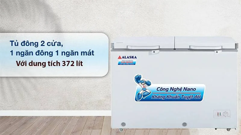Tủ đông mát Alaska BCD-5568N dung tích 455L