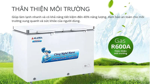 Tủ đông mát Alaska BCD-5568N dung tích 455L