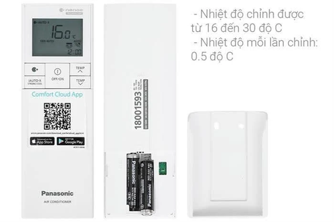 Điều hòa Panasonic 12000BTU 1 chiều inverter cao cấp XU12BKH-8