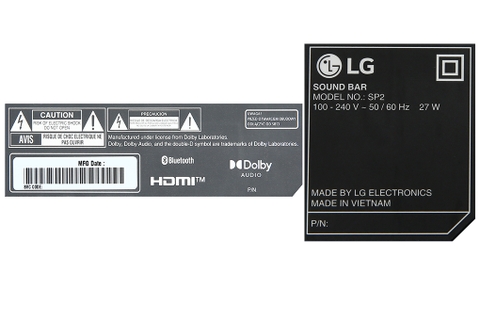 Loa thanh LG SP2 100W