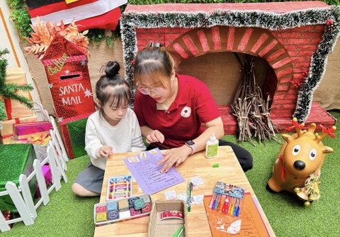 Thư gửi Ông già Noel của các bạn nhỏ Hệ thống mầm non Bách Việt