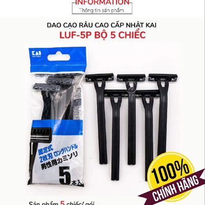 DAO CẠO 2 LƯỠI KÉP KAI (SET 5)