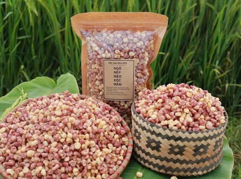 Ngô nếp mèo nguyên vị, rang cay