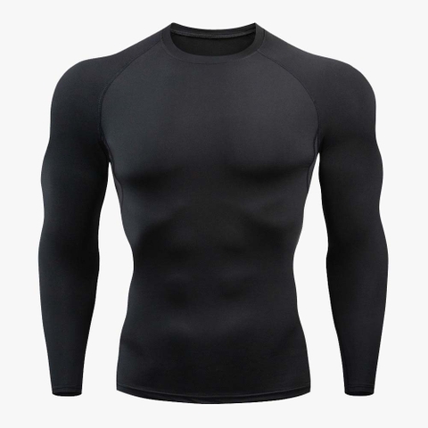 Áo giữ nhiệt nam - Áo thun tập GYM thể thao dài tay nam co dãn 4 chiều