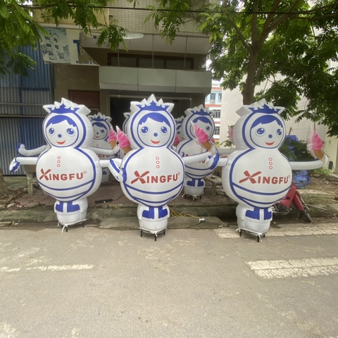 Rối hơi cửa hàng kem