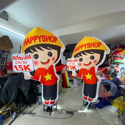 Rối hơi vẫy tay cửa hàng đồng giá