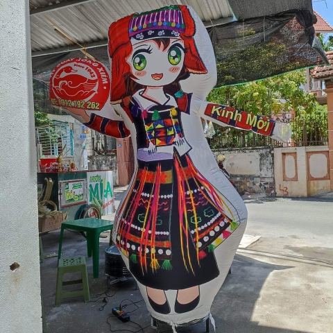 Rối Hơi Nhà hàng hình Cô gái