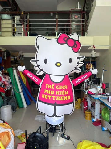 Rối hơi tiệm ăn vặt hình mèo
