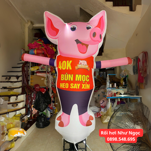 Rối hơi vẫy tay quán bún phở