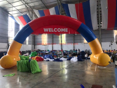 Cổng hơi 3 màu sự kiện