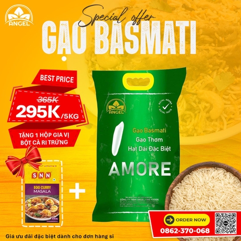 Gạo Amore Basmati 5kg