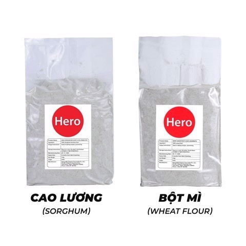 Combo 2 loại bột 1KGX2 Bột mì nguyên cám + Bột cao lương