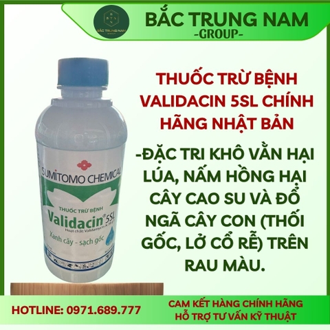 Thuốc trừ bệnh Validacin 5sl chính hãng Nhật Bản (chai450ml)