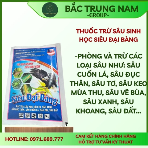 Thuốc trừ sâu sinh học siêu đại bàng GÓI 100G