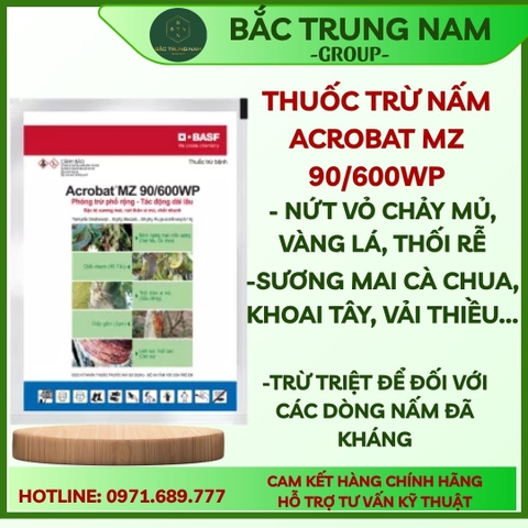 Thuốc Trị Bệnh  Acrobat 100G/ - Thuốc Trừ Nấm Bệnh Hỗn Hợp Cho Cây Trồng