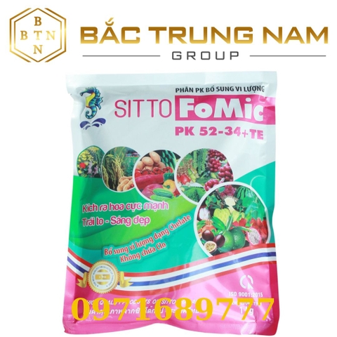 Phân PK bổ sung vi lượng Kích Ra Hoa cực mạnh Sitto FoMic 52-34+TE ( 100g - 1kg )