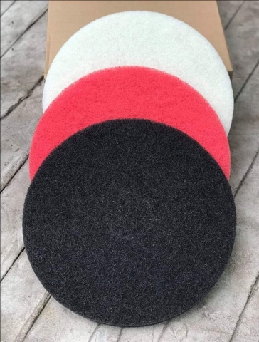 Miếng Pad đánh sàn dùng cho máy chà sàn công nghiệp - Đen, đỏ, trắng