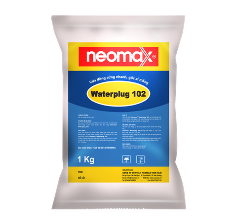 Neomax Waterplug 102 - Vữa đông cứng nhanh