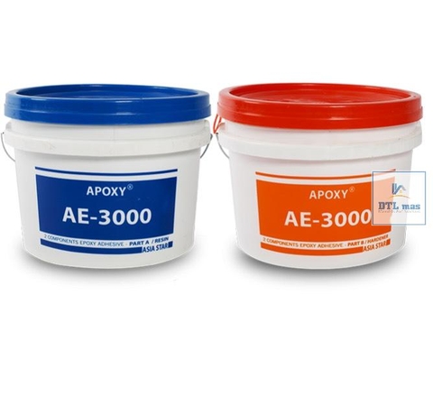 Keo Apoxy AE 3000 Bộ 20kg - Keo dán đá hai thành phần gốc Epoxy