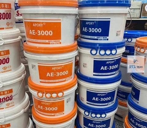 Keo Apoxy AE-3000 Bộ 20kg Màu Trắng – Keo Dán Đá, Gạch 2 Thành Phần Gốc Epoxy