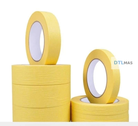 Băng Dính Giấy 1 Mặt Kẻ Vạch 20mm x 50m | Băng Keo Giấy Thi Công Sơn Giao Thông, Sàn Epoxy & Sân Thể Thao