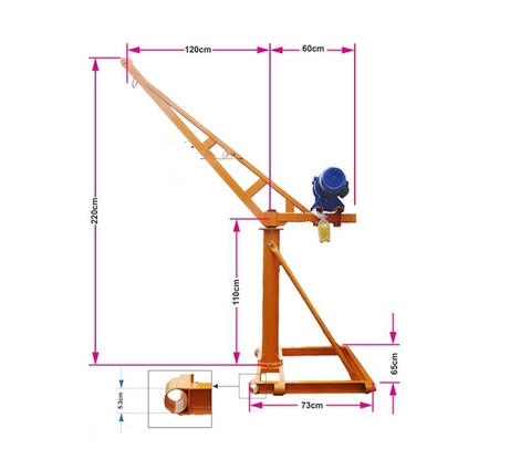 Khung cẩu xoay 360° - TX360-300kg