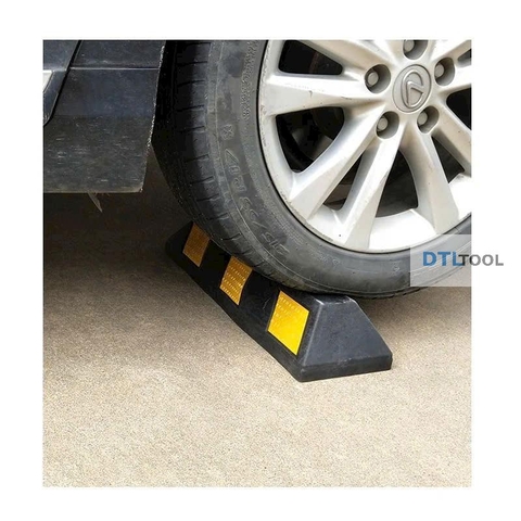Chặn Bánh Xe Cao Su 500x150x100mm SDTL | Cục Chặn Lùi Xe Ô Tô Cho Tầng Hầm & Bãi Đỗ Xe