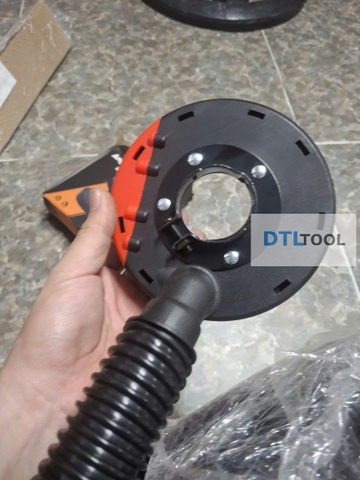 Chụp Hút Bụi Máy Mài Cầm Tay D115mm Model 2026 DTLtool | Phụ Kiện Hút Bụi Mài Bê Tông, Sơn Epoxy & Đá Kim Cương