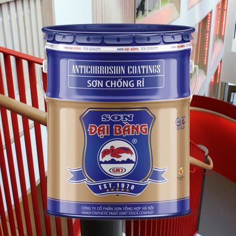 Sơn Chống Rỉ Alkyd Đại Bàng G-282 Ghi Sáng Thùng 25Kg