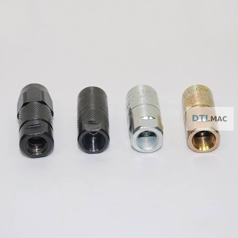 Đầu Béc Máy Bơm Keo PU Màu Bạc | Khớp Nối Kim Bơm Chống Thấm