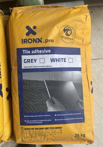 IronX Pro Tile Adhesive Grey 25Kg - Keo dán gạch ốp lát cao cấp