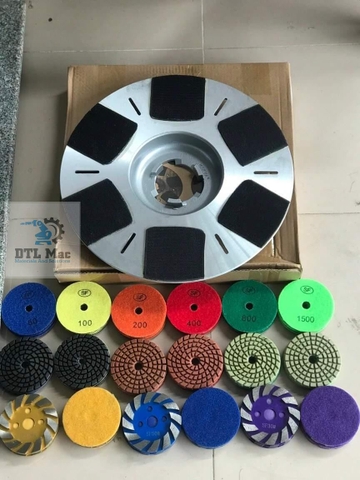 Đĩa Nhựa Mài Sàn 6.5mm ADTL - Phíp Mài Đánh Bóng Sàn Bê Tông, Sàn Đá. Lá Số Mài Sàn