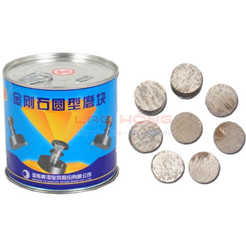 Hộp Đá Mài Kim Cương Tròn 16 Viên Xanh Dương Đậm VDTL | Đá Mài Bê Tông, Bóc Sơn Epoxy Cho Máy Mài Sàn DMS 250/350