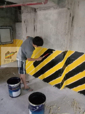 Joway Đen - Thùng 25Kg - JWF80RXA-602GL 25Kg - Sơn kẻ vạch, sơn giao thông gốc Acrylic mau khô màu Đen, có bi